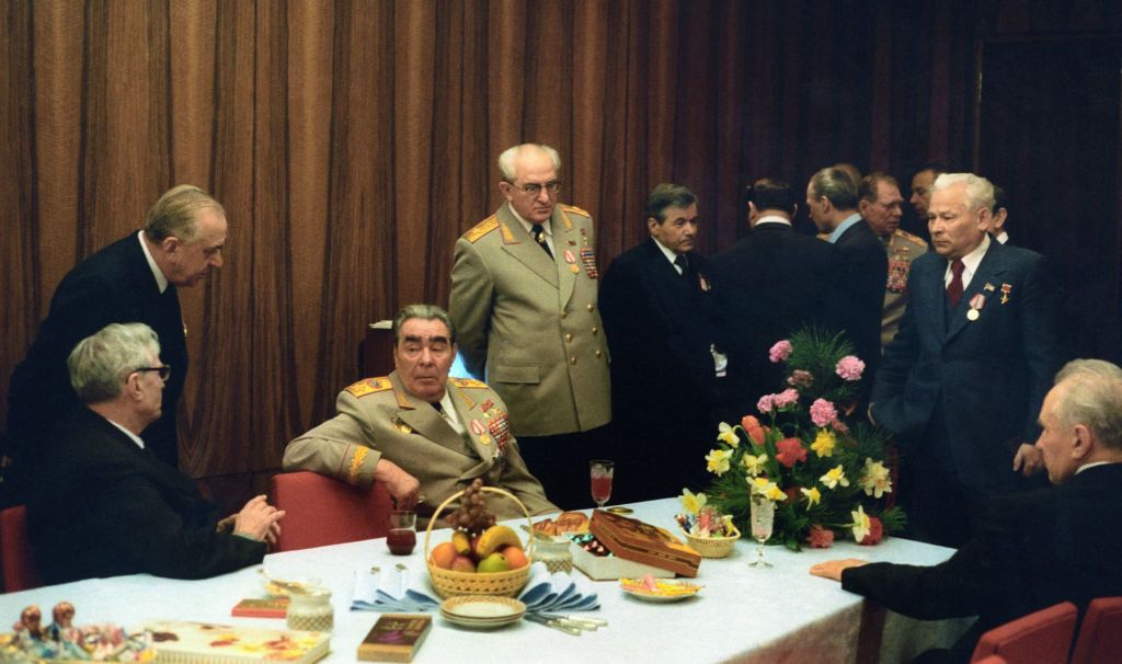 1978年勃列日涅夫与政治局委员
